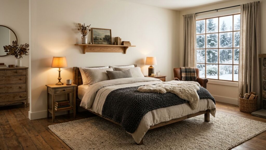 A complete cozy winter bedroom ideas
for under $75